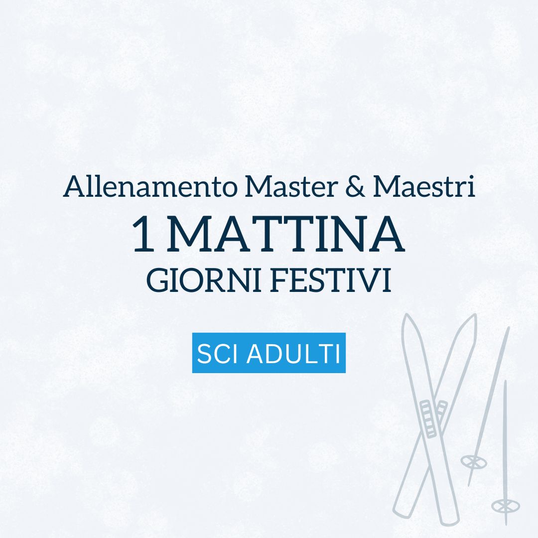 allenamento adulti - 1 mattina - giorni festivi
