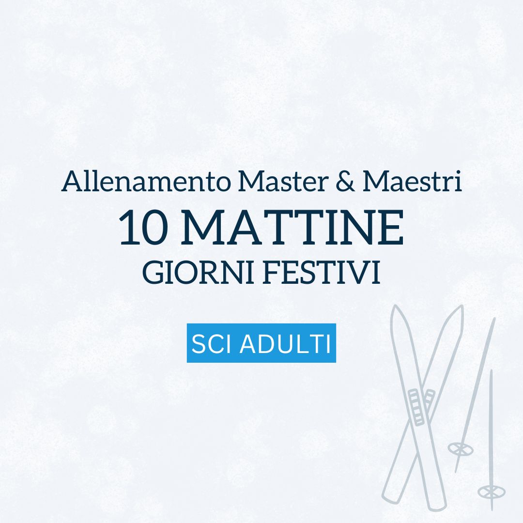 allenamento adulti - 10 mattine - giorni festivi
