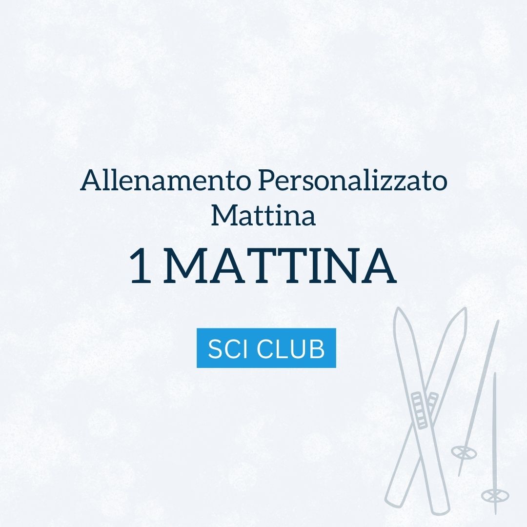 allenamento personalizzato - mattina - 1 mattina