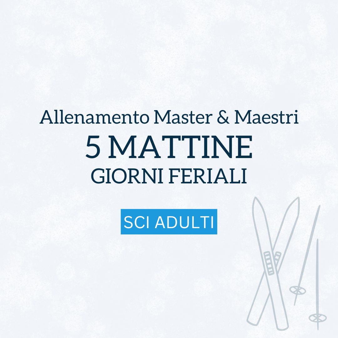 allenamento adulti - 5 mattine - giorni feriali